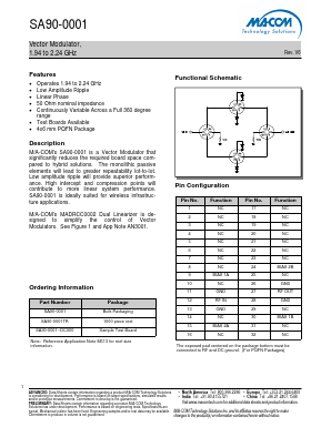 SA90-0001 Datasheet PDF M/A-COM Technology Solutions, Inc.