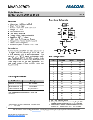 MAAD-007079-000100 Datasheet PDF M/A-COM Technology Solutions, Inc.