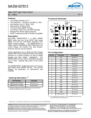 MASW-007813-TR3000 Datasheet PDF M/A-COM Technology Solutions, Inc.