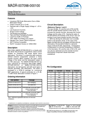 MADR-007098-0001TR Datasheet PDF M/A-COM Technology Solutions, Inc.