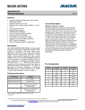 MADR-007098-0001TR Datasheet PDF M/A-COM Technology Solutions, Inc.