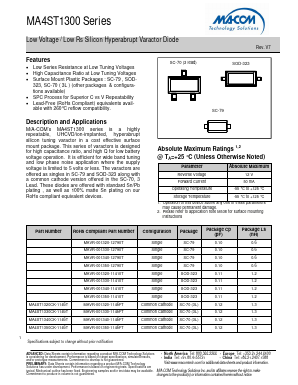 MAVR-001320-12790T Datasheet PDF M/A-COM Technology Solutions, Inc.