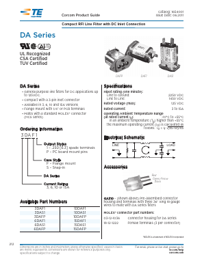 3DAF1 Datasheet PDF Tyco Electronics