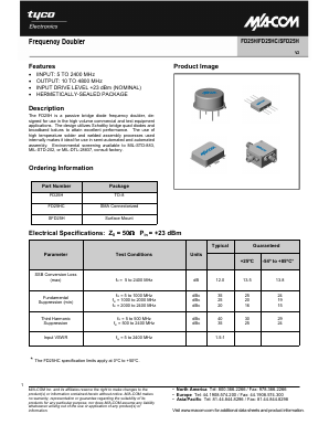 SFD25H Datasheet PDF Tyco Electronics