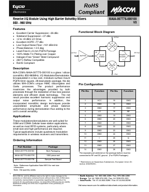 MAIA-007775-000100 Datasheet PDF Tyco Electronics