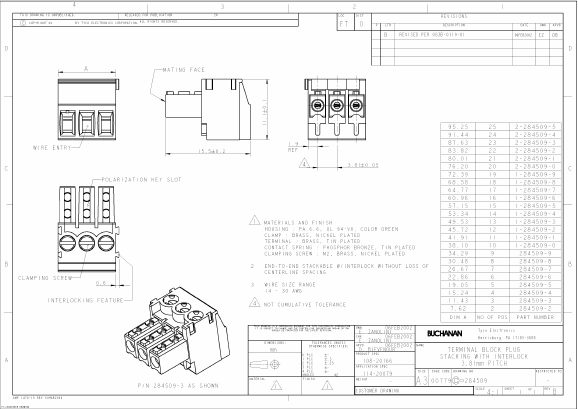 1-284509-1 Datasheet PDF Tyco Electronics