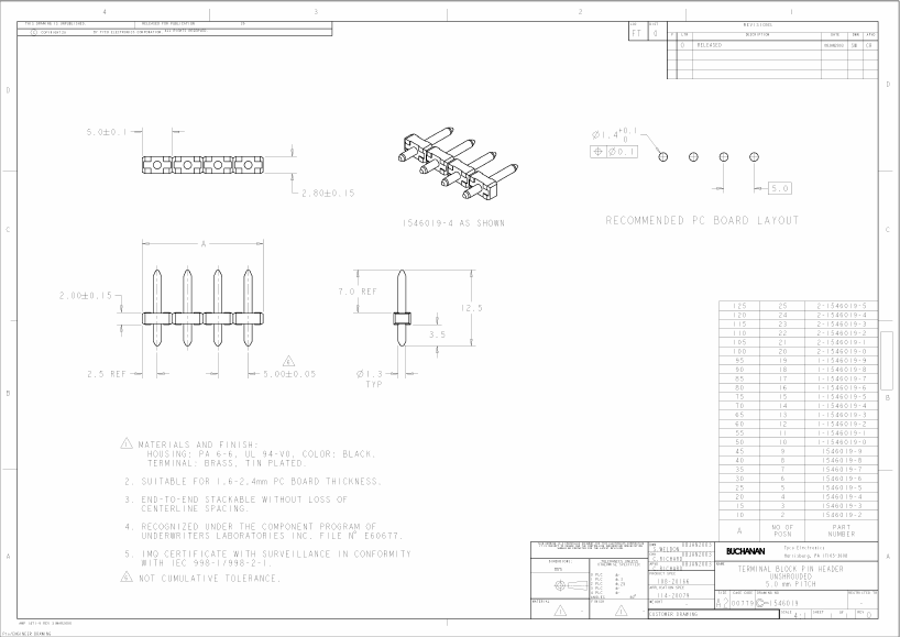 1546019-2 Datasheet PDF Tyco Electronics