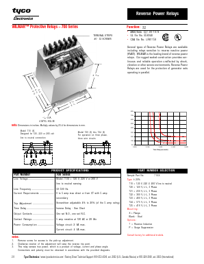 721X Datasheet PDF Tyco Electronics