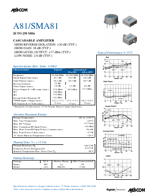 SMA81 Datasheet PDF Tyco Electronics