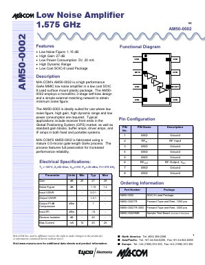AM50-0002 Datasheet PDF Tyco Electronics