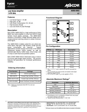 AM50-0002V7 Datasheet PDF Tyco Electronics
