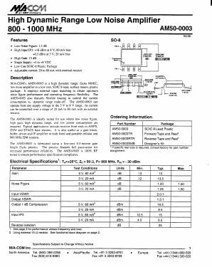 AM50-0003SMB Datasheet PDF Tyco Electronics