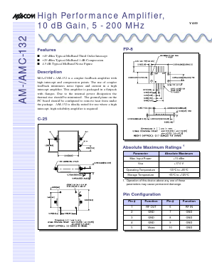 AMC-132 Datasheet PDF Tyco Electronics