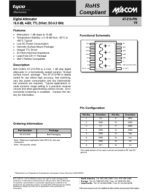 AT-213PIN Datasheet PDF Tyco Electronics