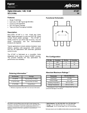 AT-267SMB Datasheet PDF Tyco Electronics