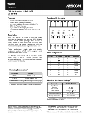 AT-280 Datasheet PDF Tyco Electronics