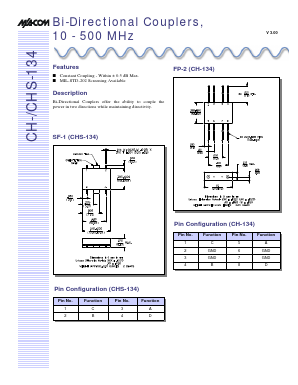 CHS-134PIN Datasheet PDF Tyco Electronics