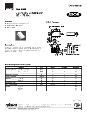 EKIN2-155WD Datasheet PDF Tyco Electronics