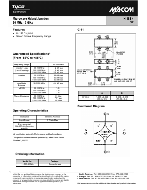 H-183-4 Datasheet PDF Tyco Electronics