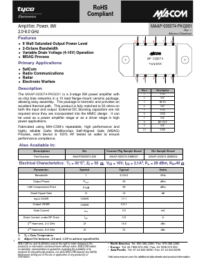 MAAP-000074-SMB001 Datasheet PDF Tyco Electronics