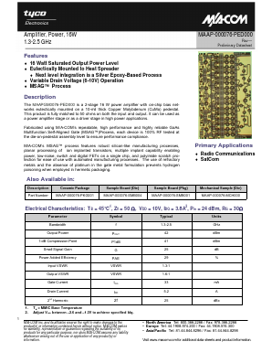 MAAP-000076-MCH000 Datasheet PDF Tyco Electronics