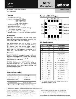 MAAPSS0095TR Datasheet PDF Tyco Electronics
