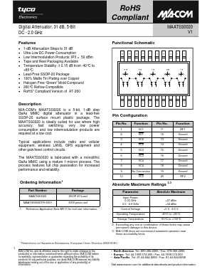 MAATSS0020TR-3000 Datasheet PDF Tyco Electronics