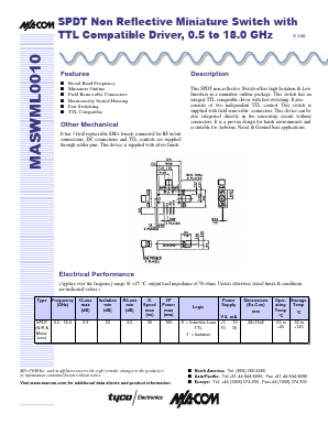 MASWML010 Datasheet PDF Tyco Electronics