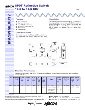 MASWML017 Datasheet PDF Tyco Electronics