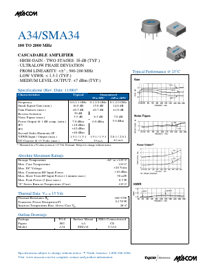 CA34 Datasheet PDF Tyco Electronics