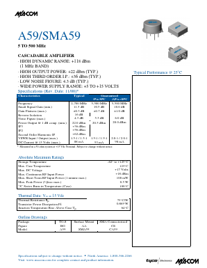A59 Datasheet PDF Tyco Electronics