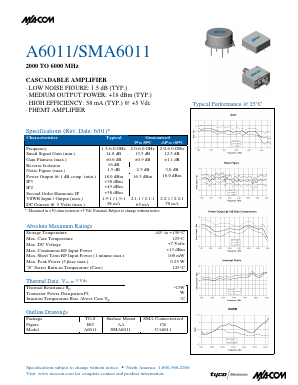 A6011 Datasheet PDF Tyco Electronics
