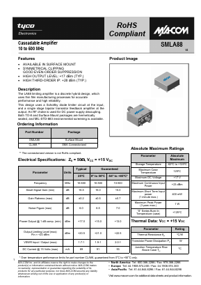 SMLA88 Datasheet PDF Tyco Electronics