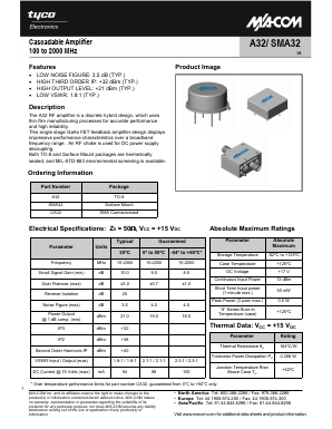 CA32 Datasheet PDF Tyco Electronics