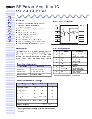 MA02303GJ Datasheet PDF Tyco Electronics