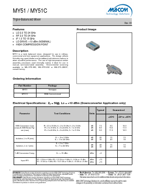 MY51 Datasheet PDF Tyco Electronics