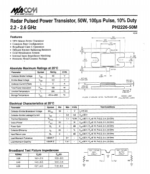 PH2226-50M Datasheet PDF Tyco Electronics