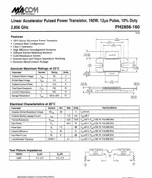 PH2856-160 Datasheet PDF Tyco Electronics