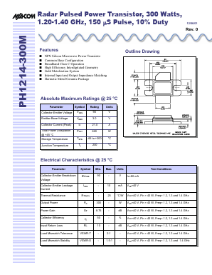 PH1214-300M Datasheet PDF Tyco Electronics