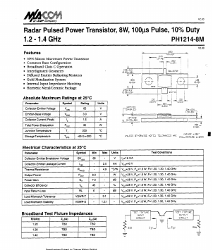 PH1214-8M Datasheet PDF Tyco Electronics