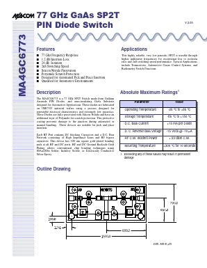 MA4GC6773 Datasheet PDF Tyco Electronics