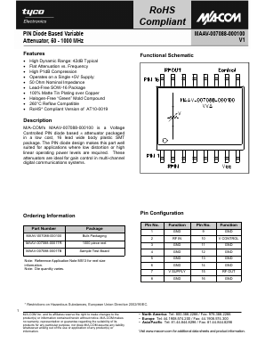 MAAV-007088-0001TB Datasheet PDF Tyco Electronics