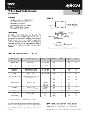 AT10-0019 Datasheet PDF Tyco Electronics