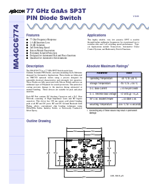 MA4GC6774 Datasheet PDF Tyco Electronics