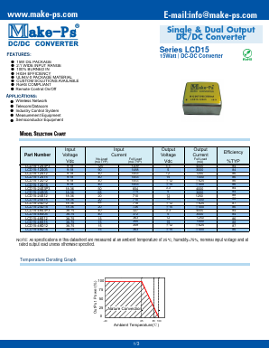 LCD15-12S3P3 Datasheet PDF Make-Ps