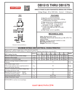 DB155S Datasheet PDF MAKO SEMICONDUCTOR CO.,LIMITED