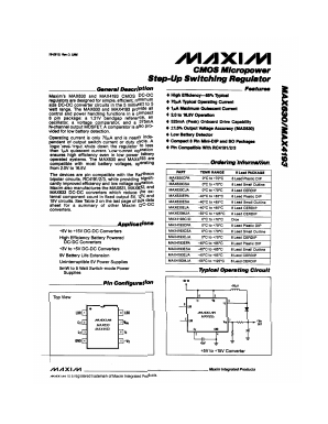 MAX630CSA Datasheet PDF Maxim Integrated