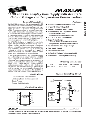 MAX1729 Datasheet PDF Maxim Integrated