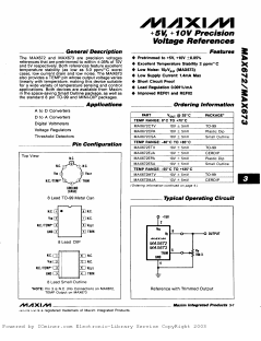 MAX673CSA Datasheet PDF Maxim Integrated