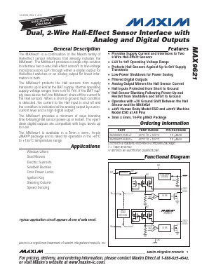 MAX9621AUB+T Datasheet PDF Maxim Integrated